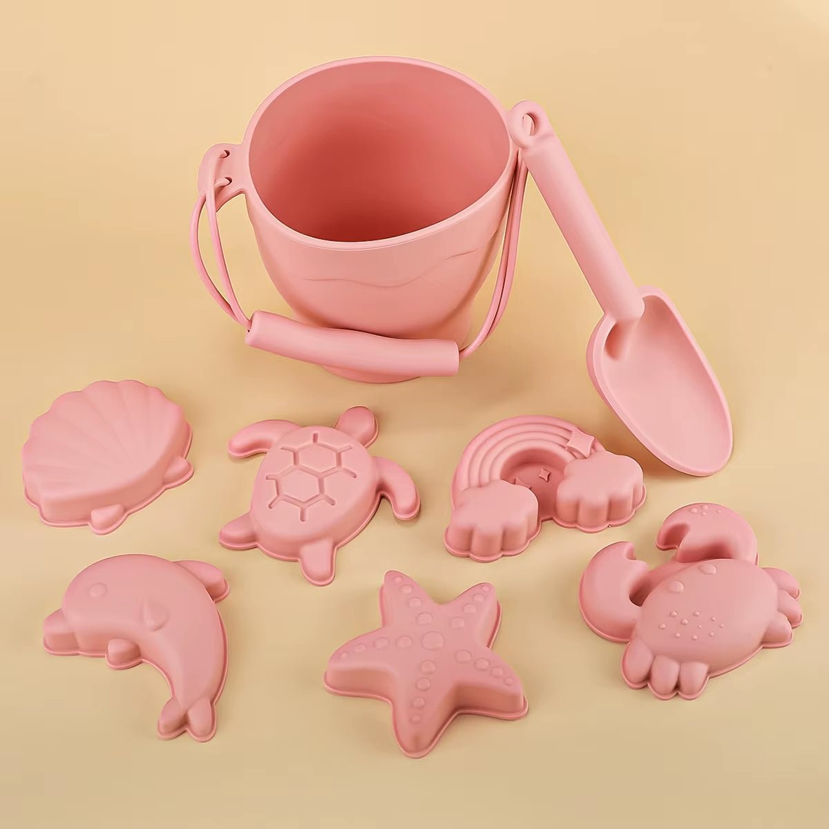 Summer Beach Set Toys for Kids Digging Sand Plastic Bucket Watering Bottle Shovels Children Beach Water Game Toys Tool - FLUFFI