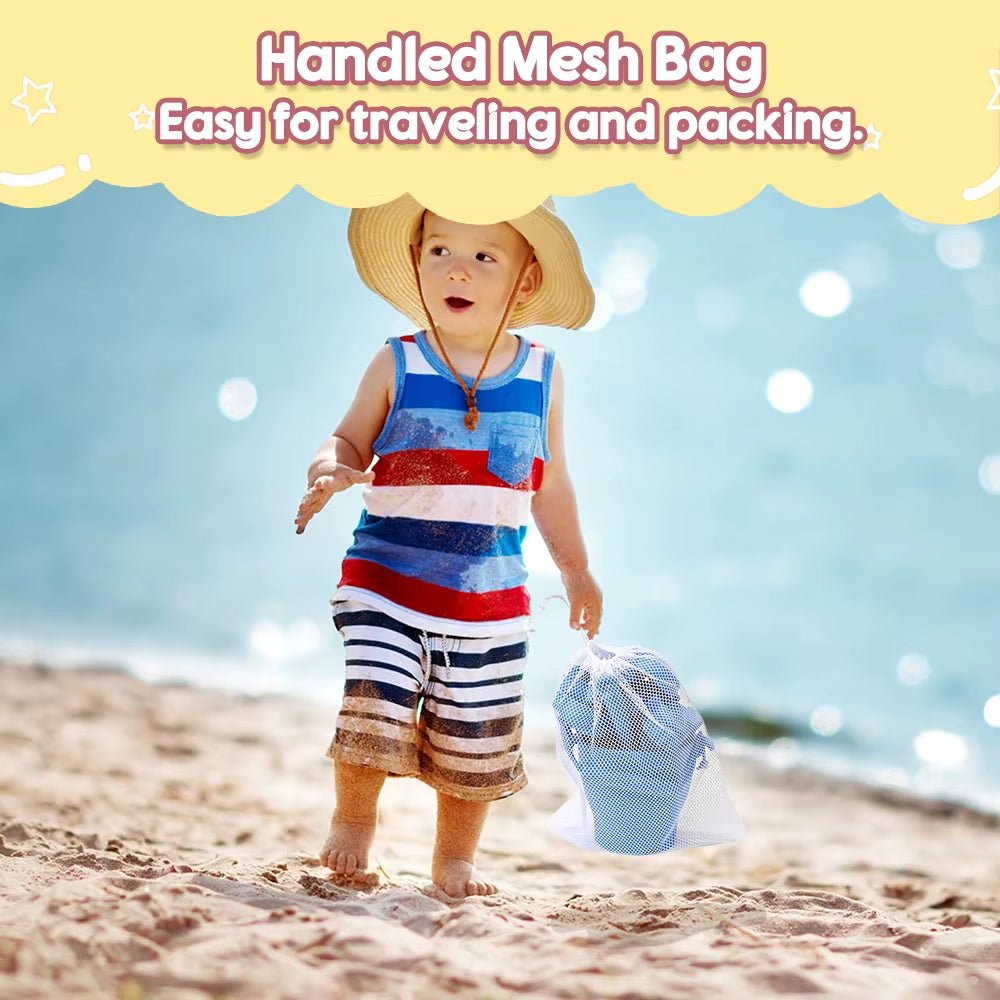 Summer Beach Set Toys for Kids Digging Sand Plastic Bucket Watering Bottle Shovels Children Beach Water Game Toys Tool - FLUFFI