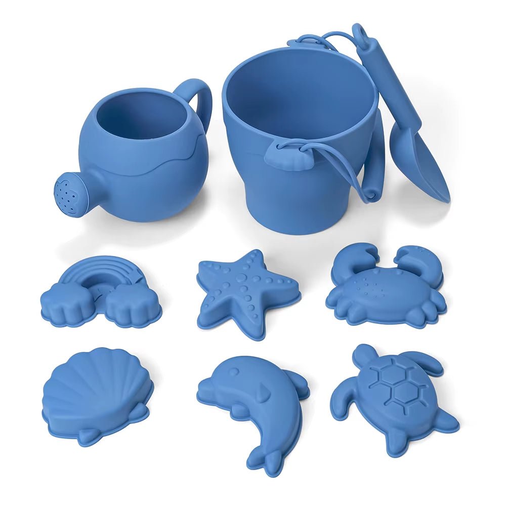 Summer Beach Set Toys for Kids Digging Sand Plastic Bucket Watering Bottle Shovels Children Beach Water Game Toys Tool - FLUFFI