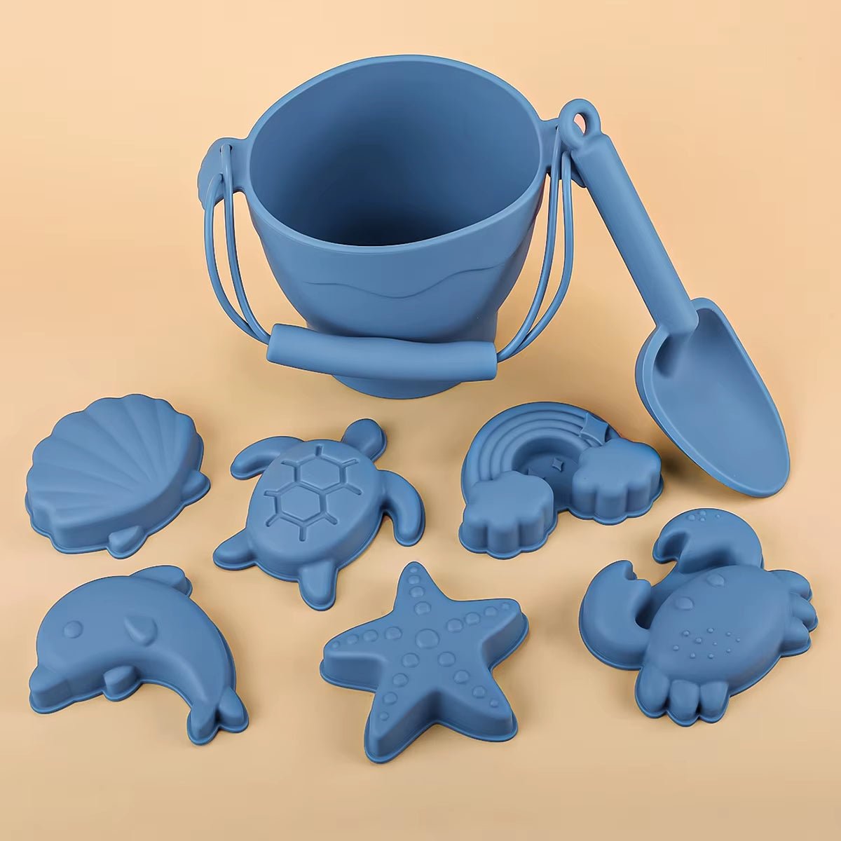 Summer Beach Set Toys for Kids Digging Sand Plastic Bucket Watering Bottle Shovels Children Beach Water Game Toys Tool - FLUFFI