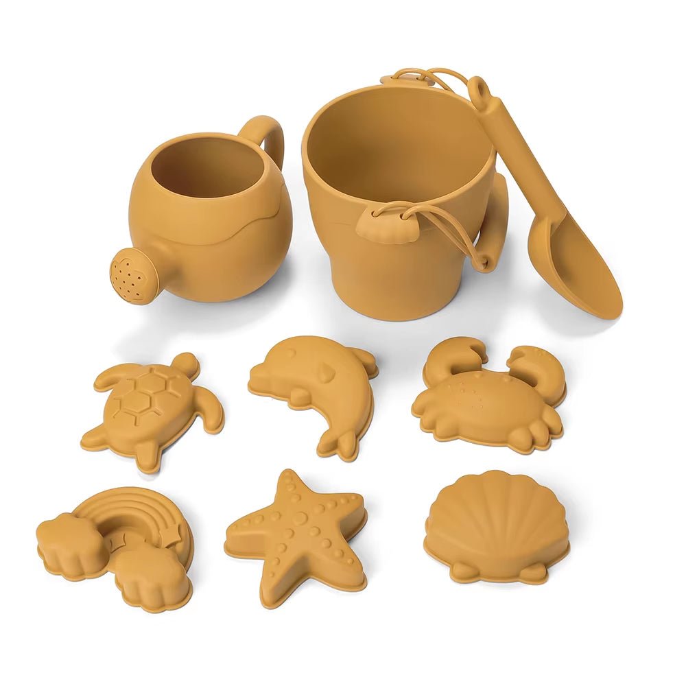 Summer Beach Set Toys for Kids Digging Sand Plastic Bucket Watering Bottle Shovels Children Beach Water Game Toys Tool - FLUFFI
