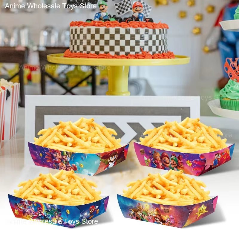 Super Mario Bros - Paper Pallets - Disposable Snack Tray - FLUFFI