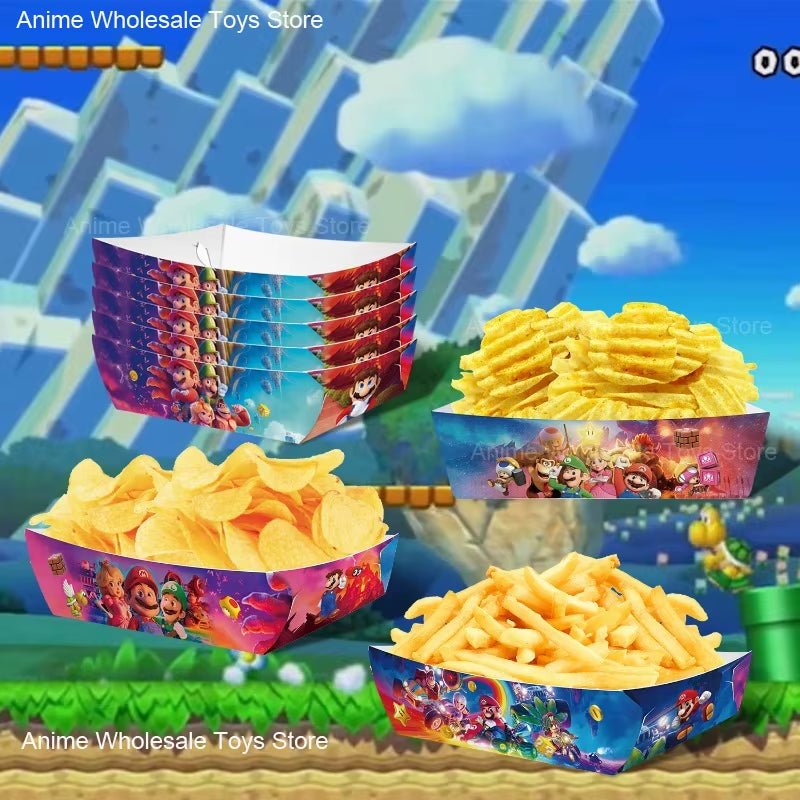 Super Mario Bros - Paper Pallets - Disposable Snack Tray - FLUFFI