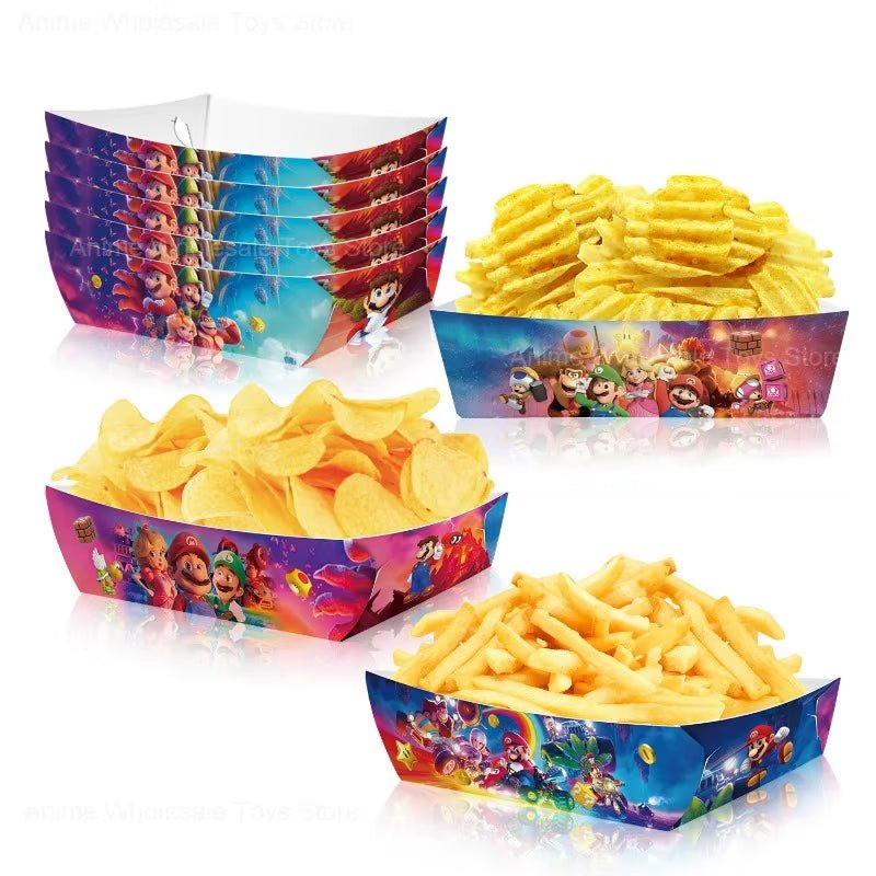 Super Mario Bros - Paper Pallets - Disposable Snack Tray - FLUFFI