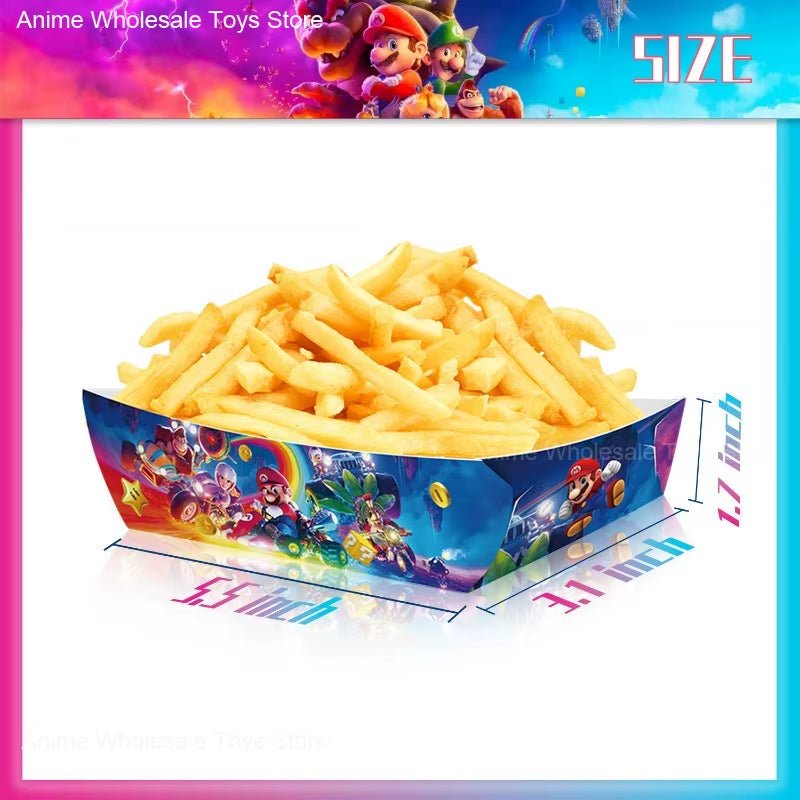 Super Mario Bros - Paper Pallets - Disposable Snack Tray - FLUFFI
