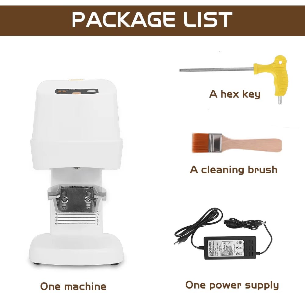 Tamper 58MM for Coffee Automatic Electric Bean Powder Flat Press Stainless Steel with Power Supply Tamper Coffee Tool - FLUFFI
