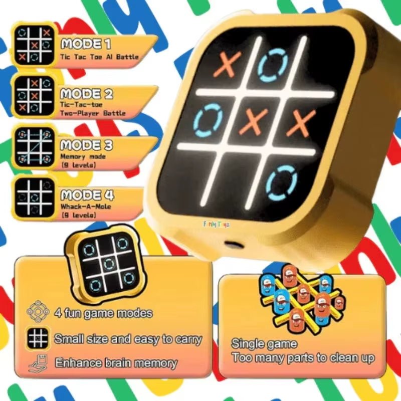 Tic Tac Toe - Infinite Portable - Travel Games - FLUFFI