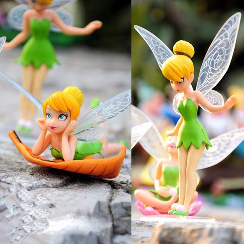Tinkerbells Dolls Mini Fairy Figure Toys Children Animation Cartoon Toys Girls Dolls Baby Toy Decorations Figure - FLUFFI