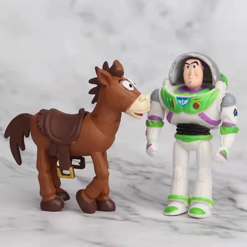 Toy Story 4 Woody Buzz Lightyear 7Pcs/Set Action Figure Anime Decoration Collection Figurine Toy Model for Children - FLUFFI
