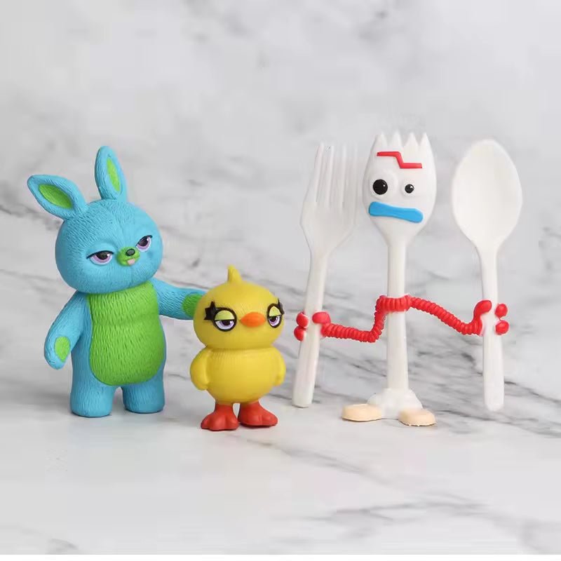 Toy Story 4 Woody Buzz Lightyear 7Pcs/Set Action Figure Anime Decoration Collection Figurine Toy Model for Children - FLUFFI