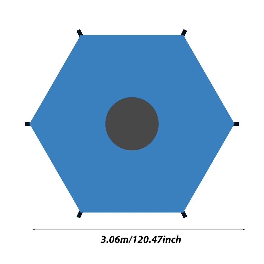 Trampoline Roof Sunshade | Rain Protection | 6/8/10/12/14Ft - FLUFFI