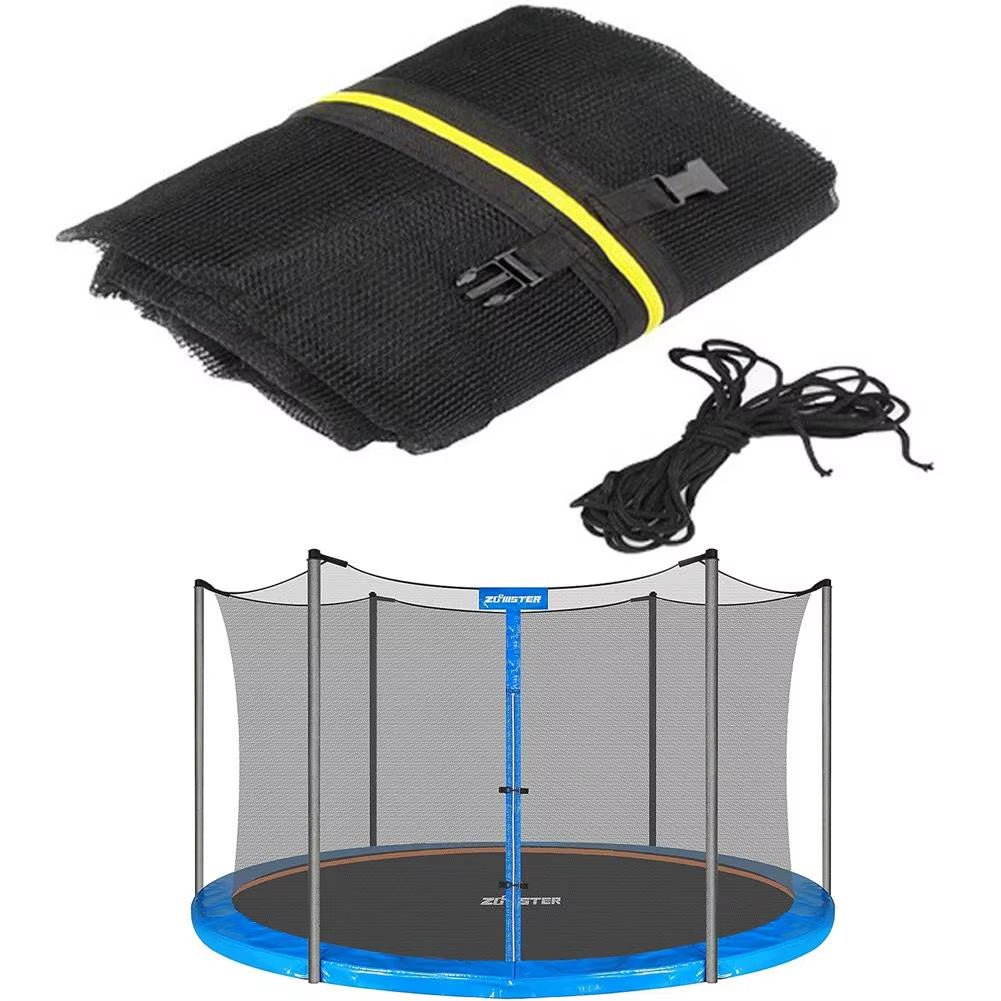 Trampoline Safety Net | Replacement Safety Enclosure | 6/8 Poles | 72/96/120 - FLUFFI