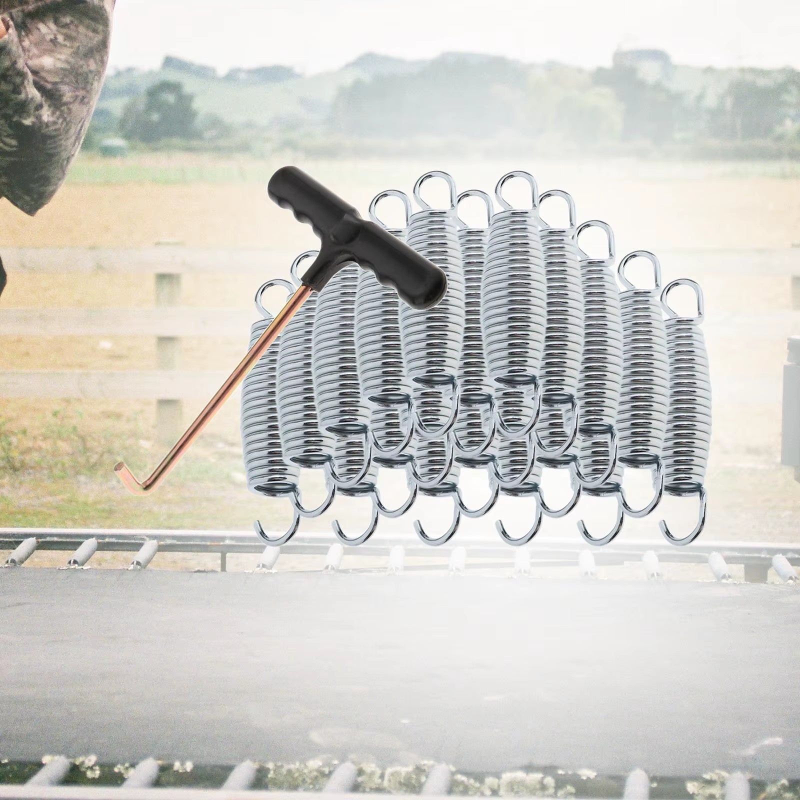 Trampoline Springs | Trampoline Hooks | 8 - 20 Pcs - Easy to Install - FLUFFI