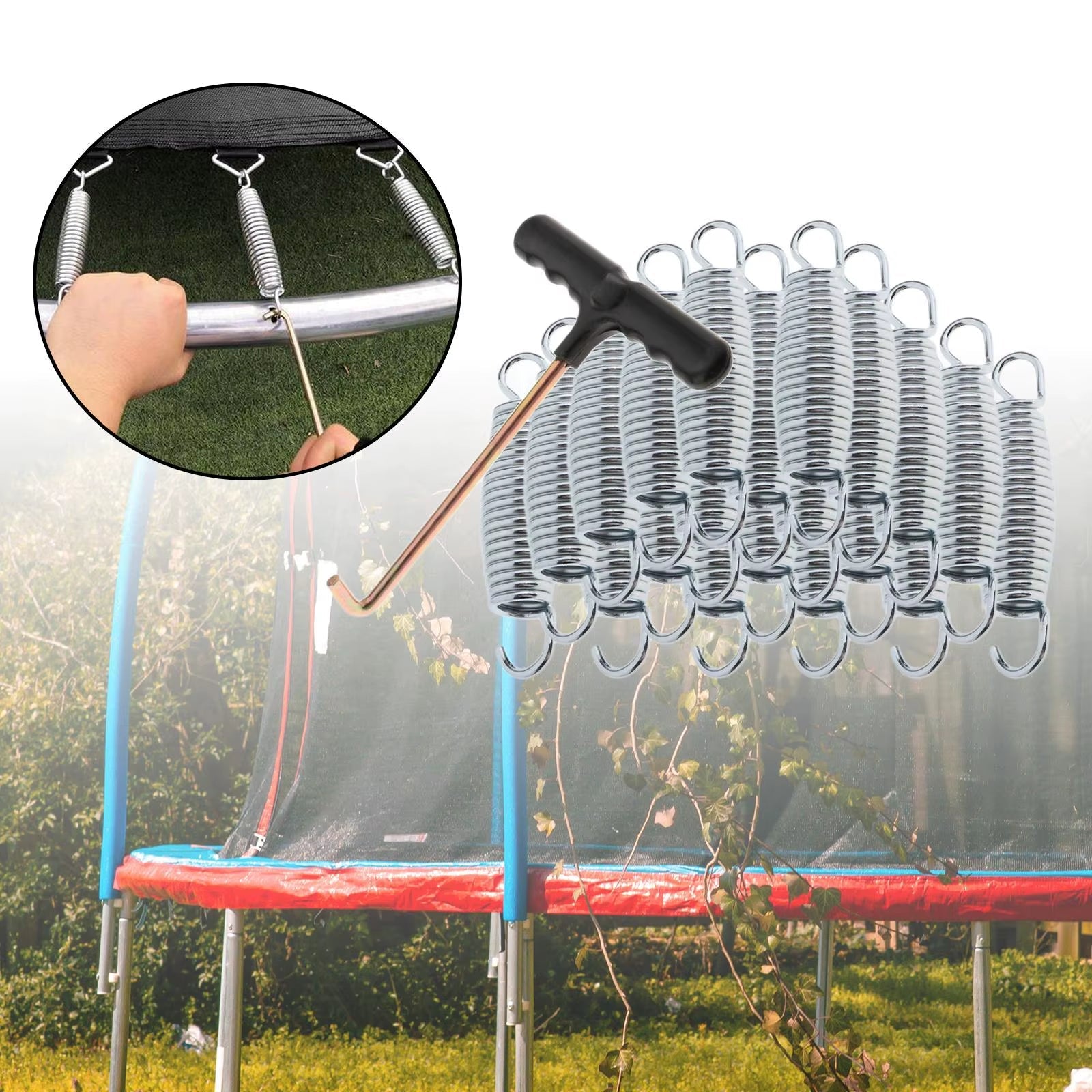 Trampoline Springs | Trampoline Hooks | 8 - 20 Pcs - Easy to Install - FLUFFI