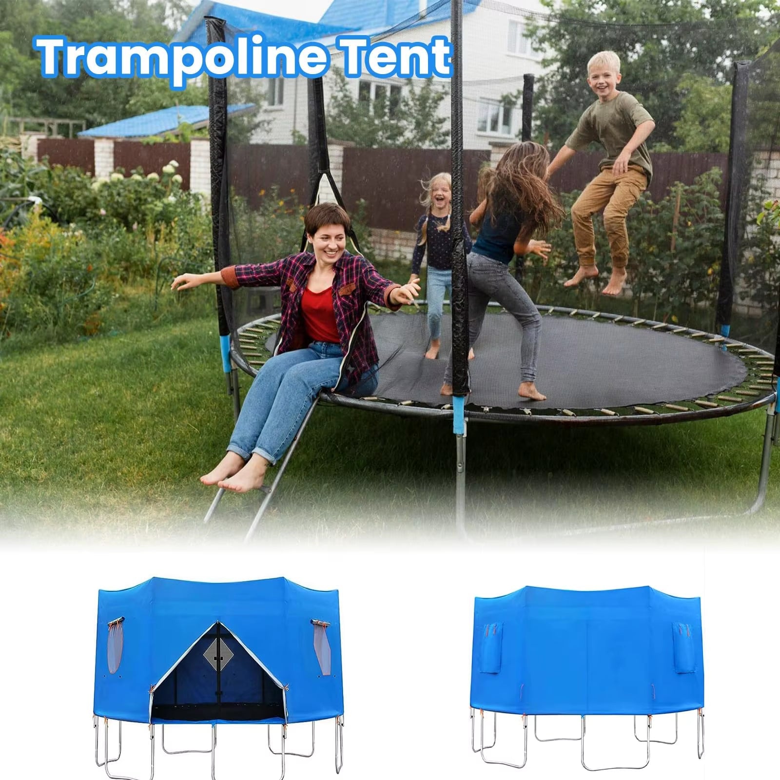Trampoline Tent | Sun Protection | Top Cover 6 FT/8 FT/10 FT - FLUFFI