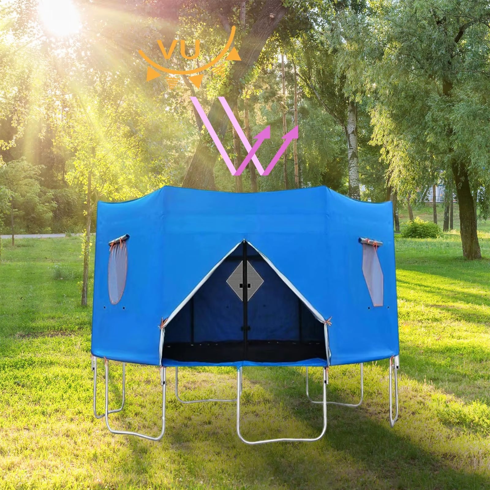 Trampoline Tent | Sun Protection | Top Cover 6 FT/8 FT/10 FT - FLUFFI
