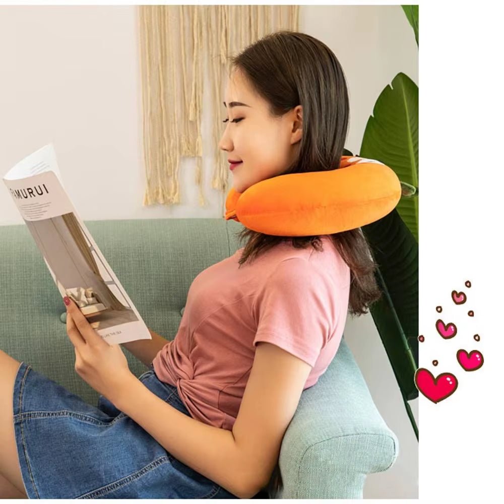 U - Shaped Pillow - Travel Pillow - Cartoon Themed - FLUFFI