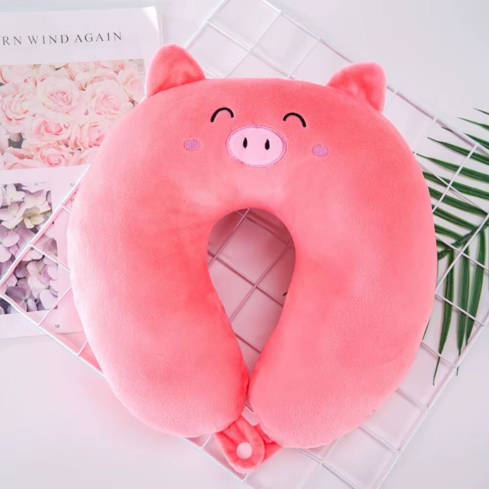 U - Shaped Pillow - Travel Pillow - Cartoon Themed - FLUFFI
