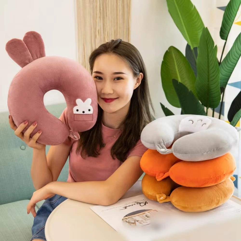 U - Shaped Pillow - Travel Pillow - Cartoon Themed - FLUFFI