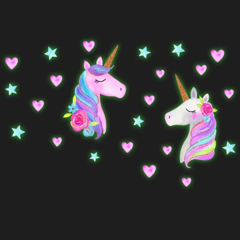 Unicorn Luminous Wall Stickers - FLUFFI