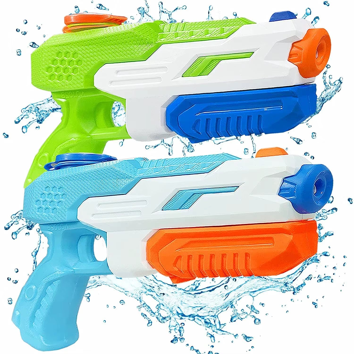Water Guns Summer Soaker Squirt Guns 600CC for Kids Boys Girls Adults Outdoor Toy for Swimming Pool Yard Lawn Beach - FLUFFI