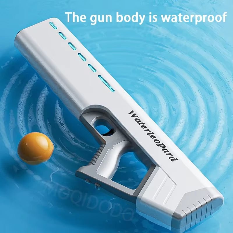 Waterproof Fully Automatic Water Gun Toys with Light Water Pistol Spray Blaster Absorbing Summer Pool Toys for Kids - FLUFFI