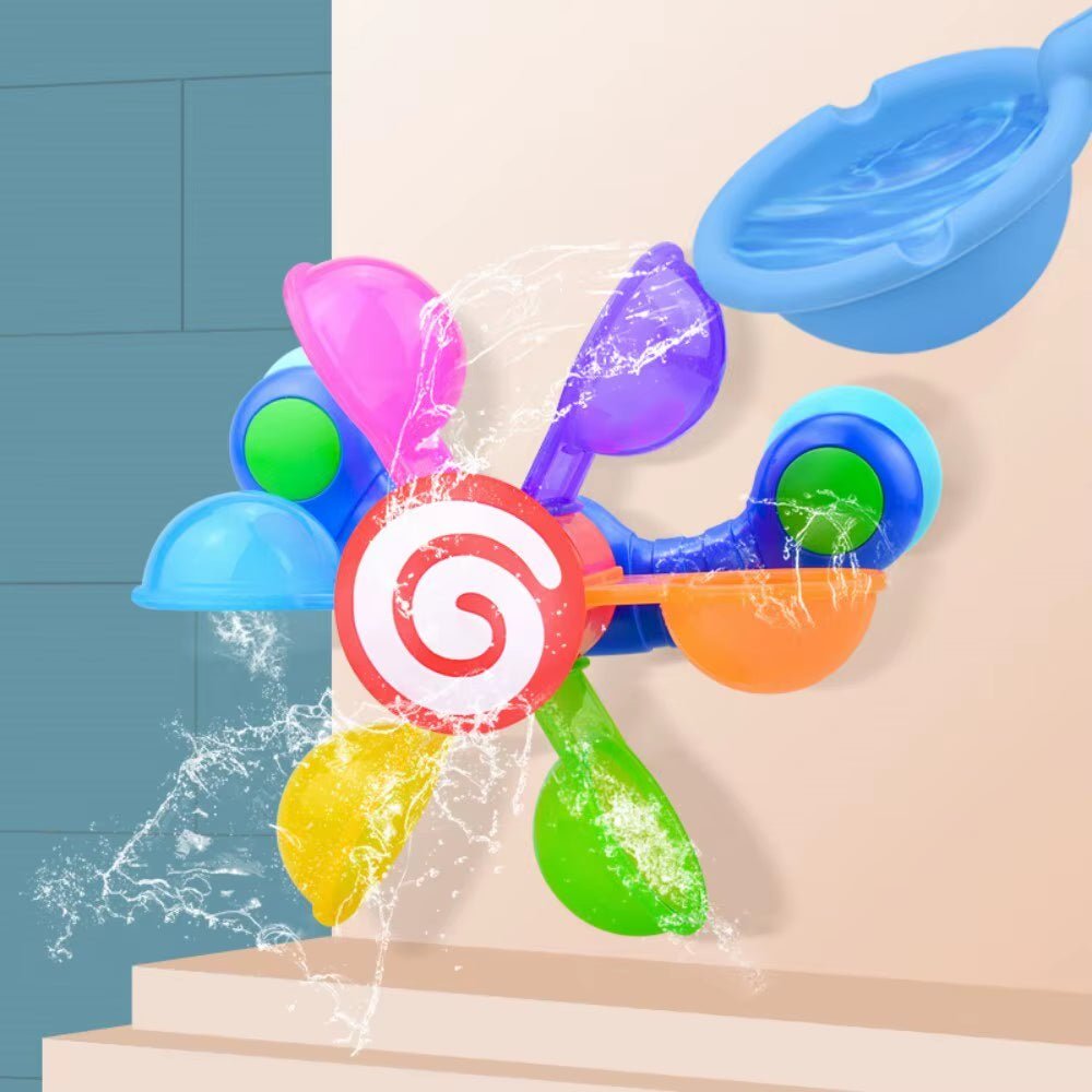 Waterwheel - Bath Toys - Colorful Water Spray - FLUFFI