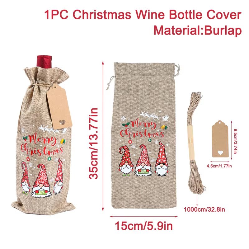 Wine Bottle Cover | Christmas | Xmas Ornaments | 2025 - FLUFFI