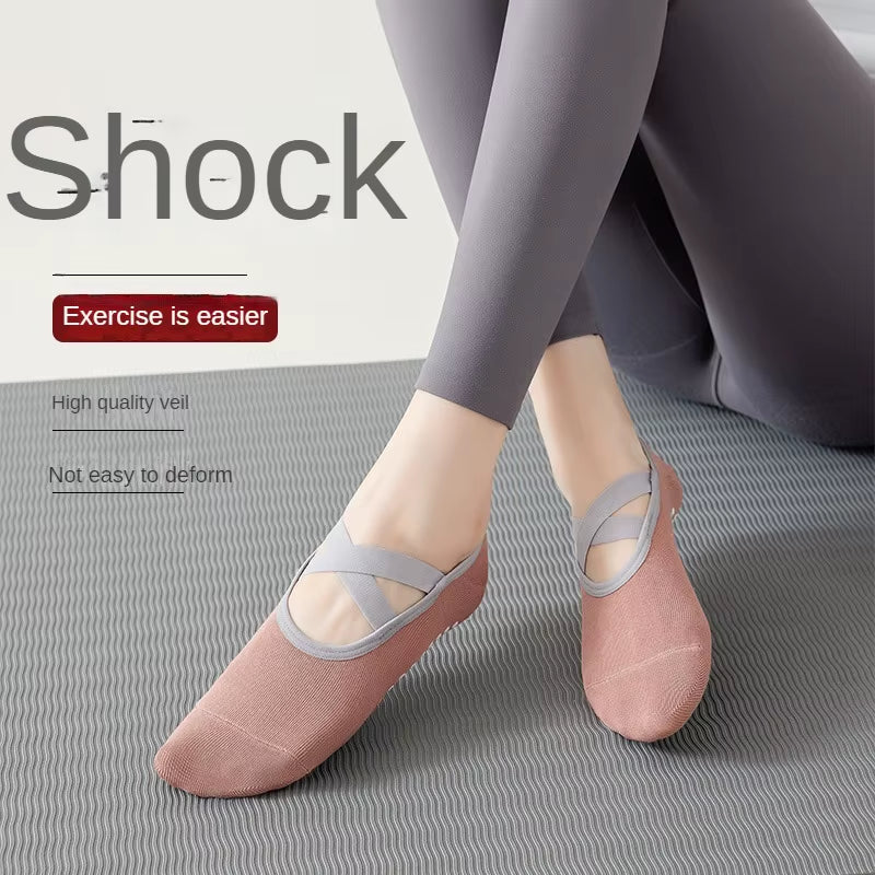 Women Yoga Socks | anti Slip Bandage | Sports Socks x Slippers - FLUFFI