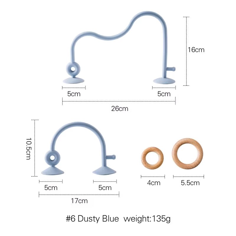 Wood Ring Soft Silicone Teether Toy - FLUFFI