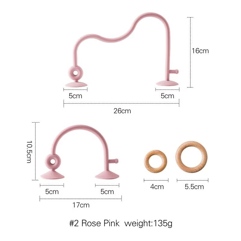 Wood Ring Soft Silicone Teether Toy - FLUFFI