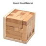 Wooden 3D Puzzles with 25 T - Shaped Blocks,Classic Luban Lock Cube Puzzle Toys, Intellectual Game - FLUFFI