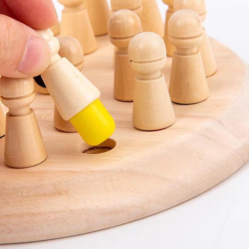 Wooden Memory Matchstick Chess Game, Educational Intelligent Logic Game Toy, Parent - Child Interaction Toy, Gifts for Children - FLUFFI
