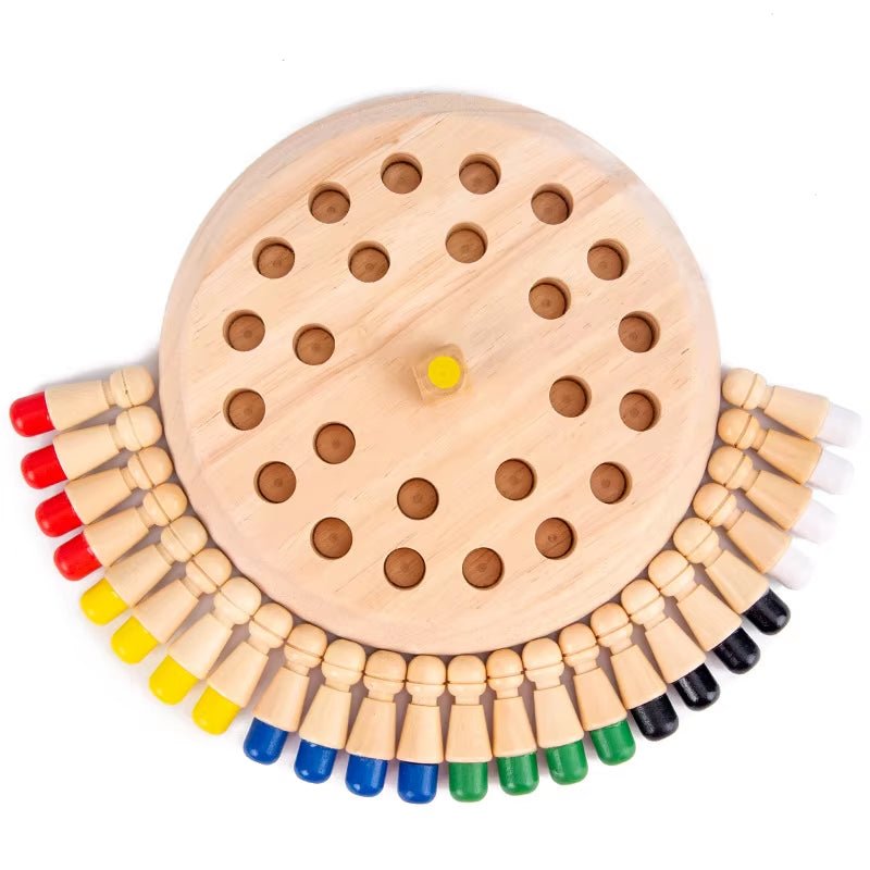 Wooden Memory Matchstick Chess Game, Educational Intelligent Logic Game Toy, Parent - Child Interaction Toy, Gifts for Children - FLUFFI